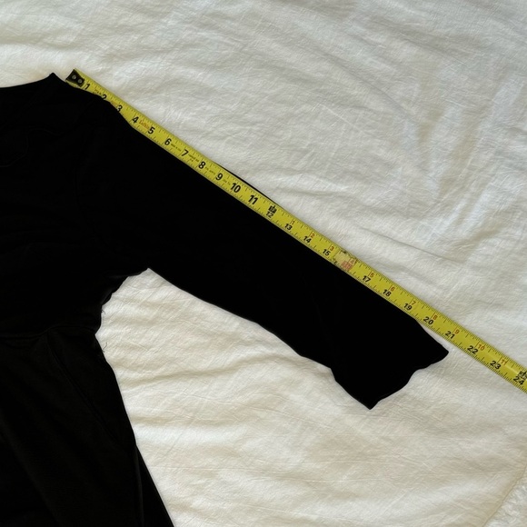 torrid baby doll black empire waist dress preppy sexy ruffled V neck flattering - Picture 14 of 16